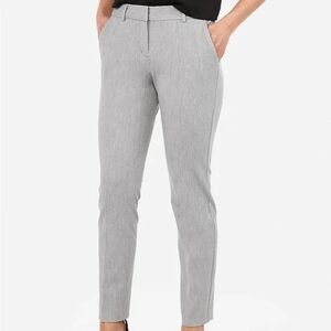 NWT Express Gray Columnist Mid Rise Ankle Pants Size 4